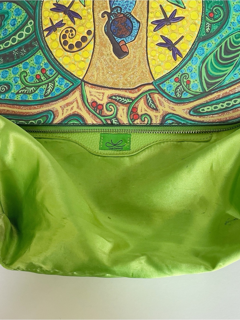 Leah Dorion Strong Earth Woman Art Bag 12” x 8.5” x 3.75” - Picture 15 of 16